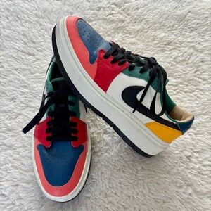 Nike Air Jordan 1 DX3951-100 Multicolor Women’s Low-Top Sneakers size 10